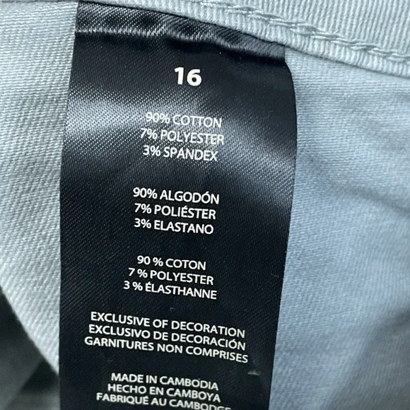 Banana Republic Women's Size 16 High Rise Twill Pant Gray d0035 - Picture 8 of 16